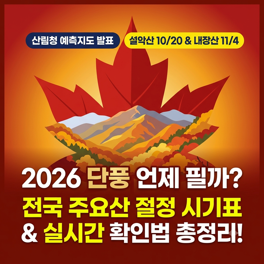 2026 단풍 시기