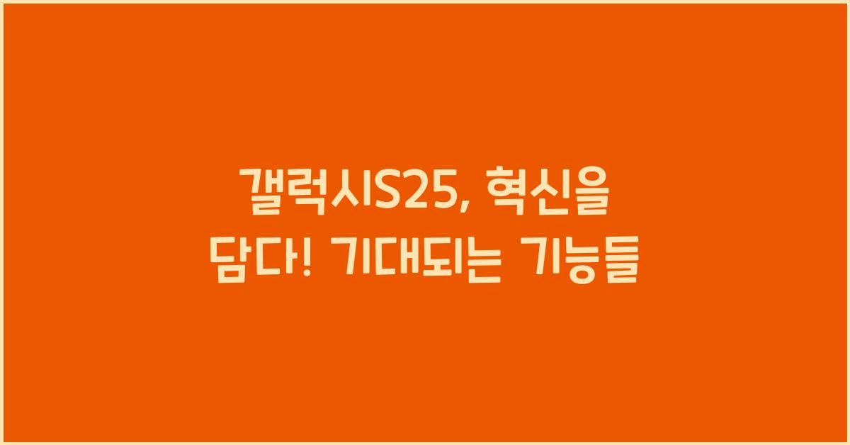 갤럭시S25