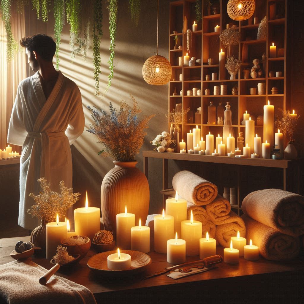 피부,체형관리 샵 배경