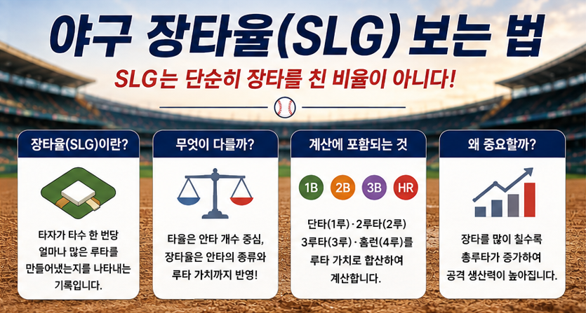 야구 장타율 보는 법｜SLG는 단순히 장타를 친 비율이 아니다