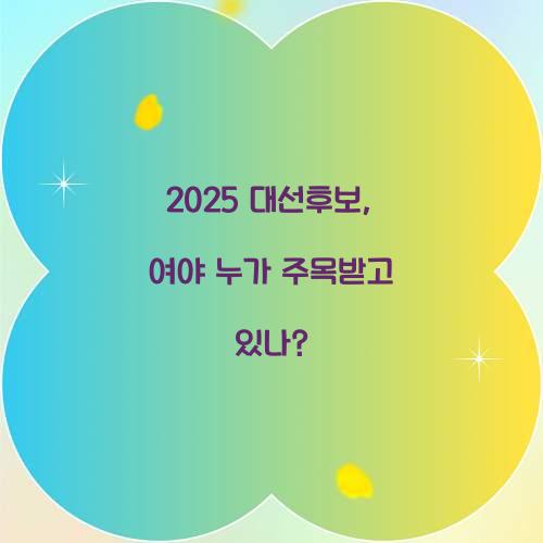 2025 대선후보