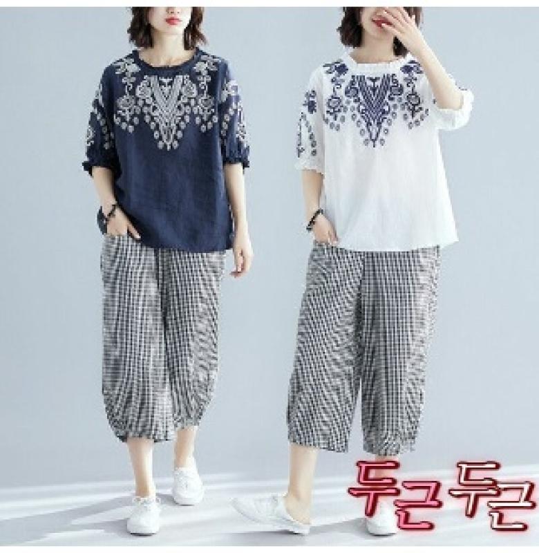 마 투피스 여름 몸빼 통큰 일상한복 - UnKnown