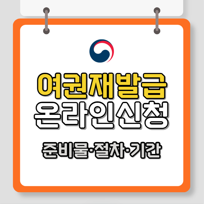 여권 재발급 온라인 신청 AtoZ, 준비물, 절차, 기간