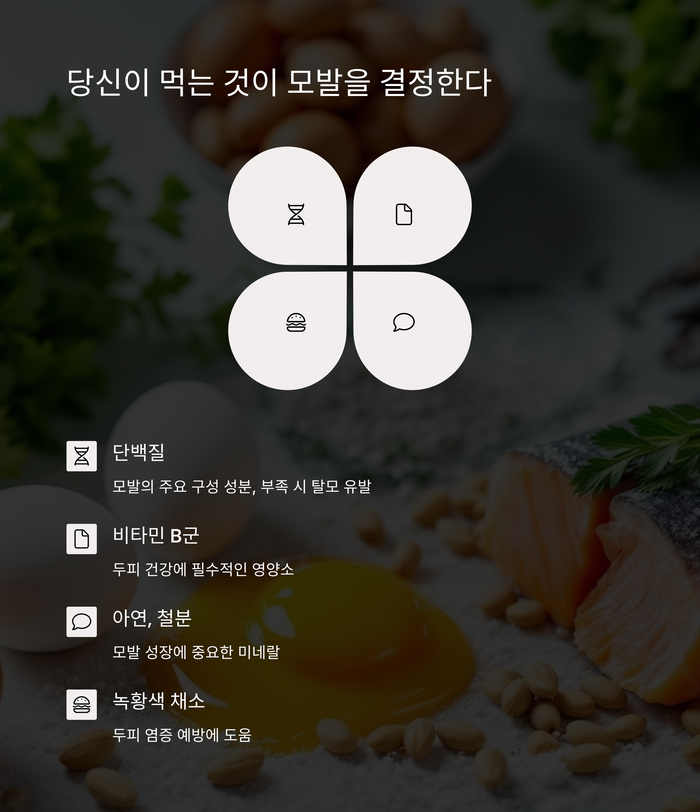 당산의 먹는 것이 영양이라는 그래픽