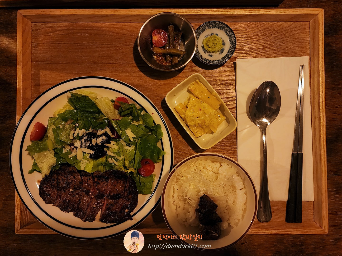 런치 스테이크 정식