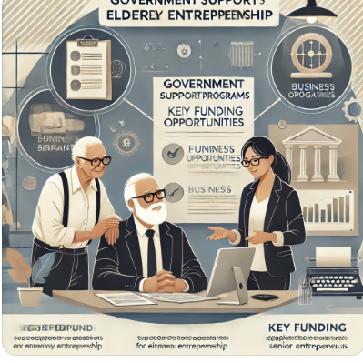 노인 창업을 위한 정부 지원사업 관련 사진