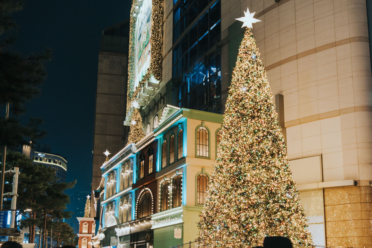 롯데백화점 본점 크리스마스트리