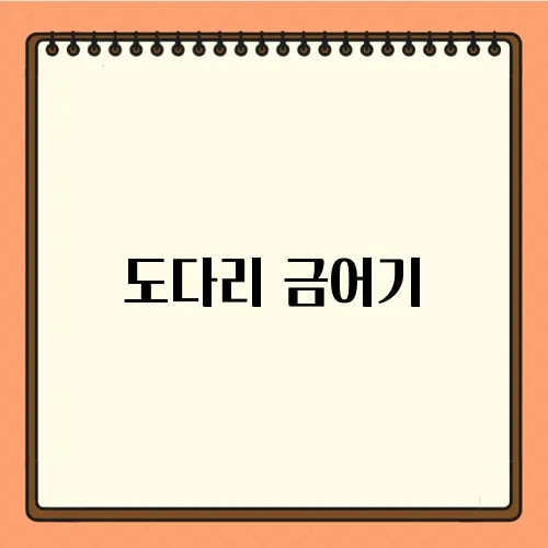 도다리 금어기