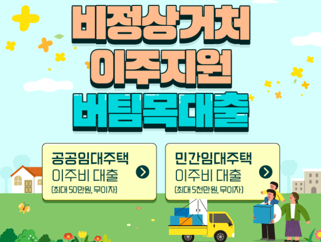 비정상거처 이주지원 10년간 무이자 정책