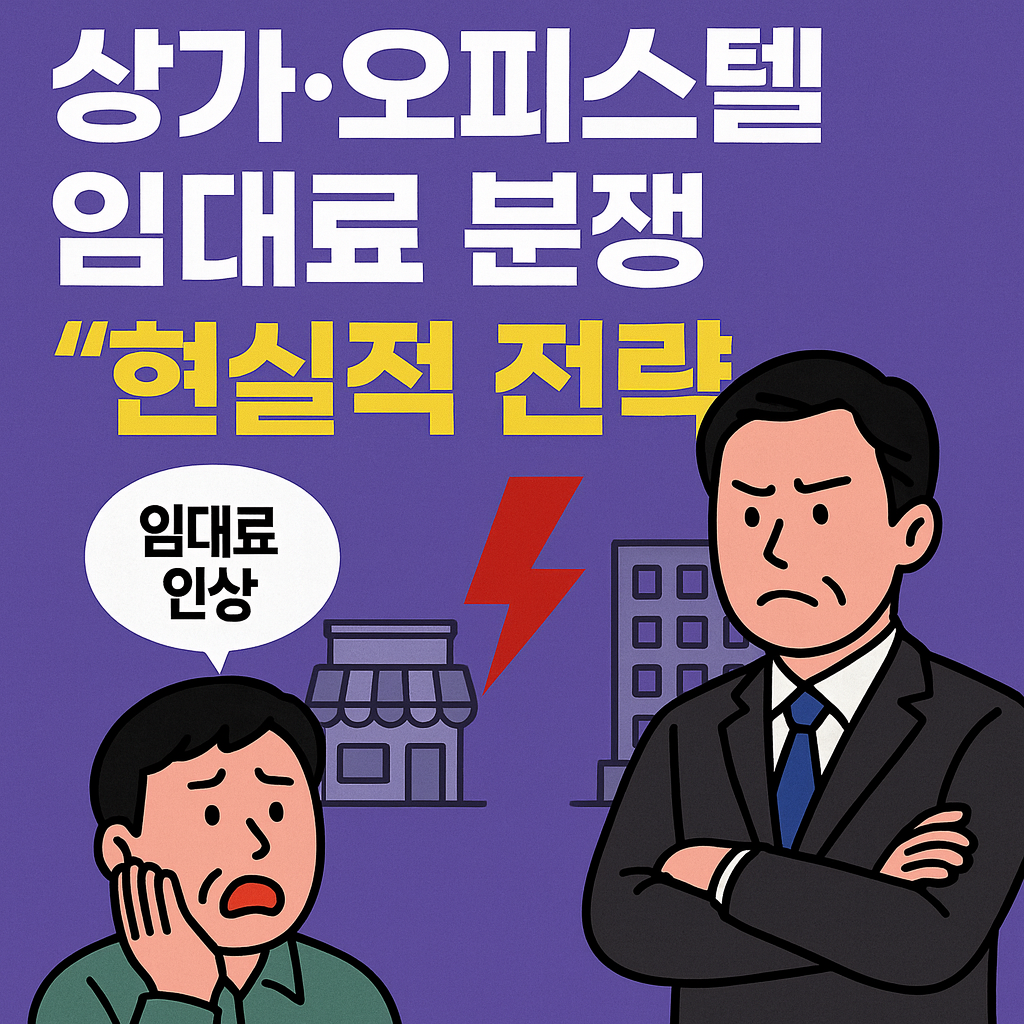 상가와 오피스텔 임대료 분쟁에 대응하는 실질적인 전략의 쎔네일 이미지