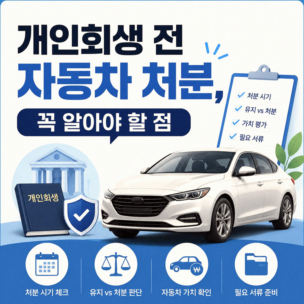 개인회생 앞두고 자동차 처분 시 궁금한 점들
