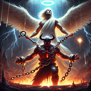 &Phi;. 사탄의 결박과 최후의 멸망: 영적 전쟁의 승리