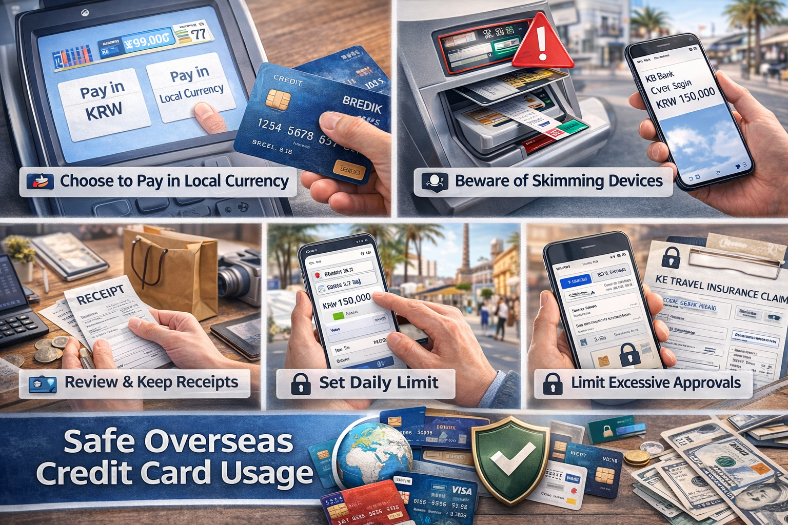 해외에서 카드 결제 안전하게 사용하는 방법 관련 이미지