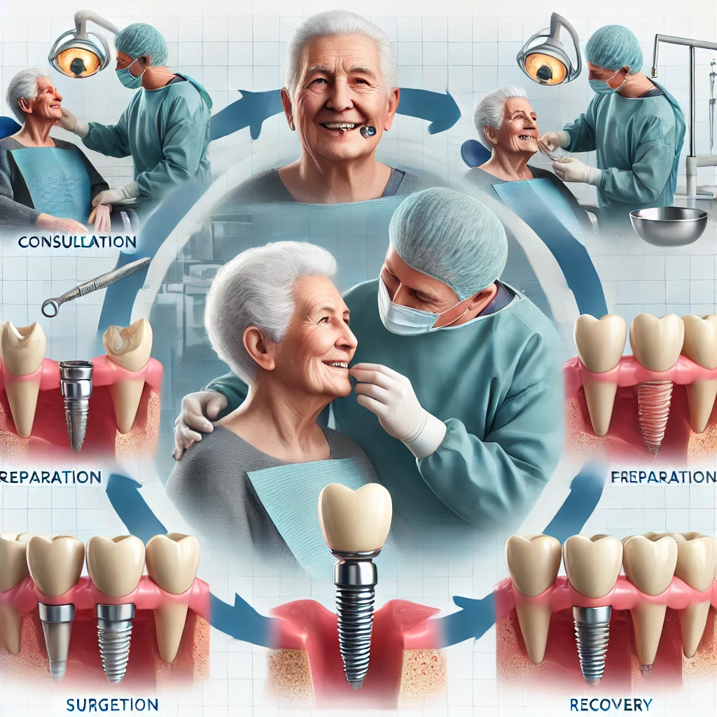 노인 임플란트 시술 과정