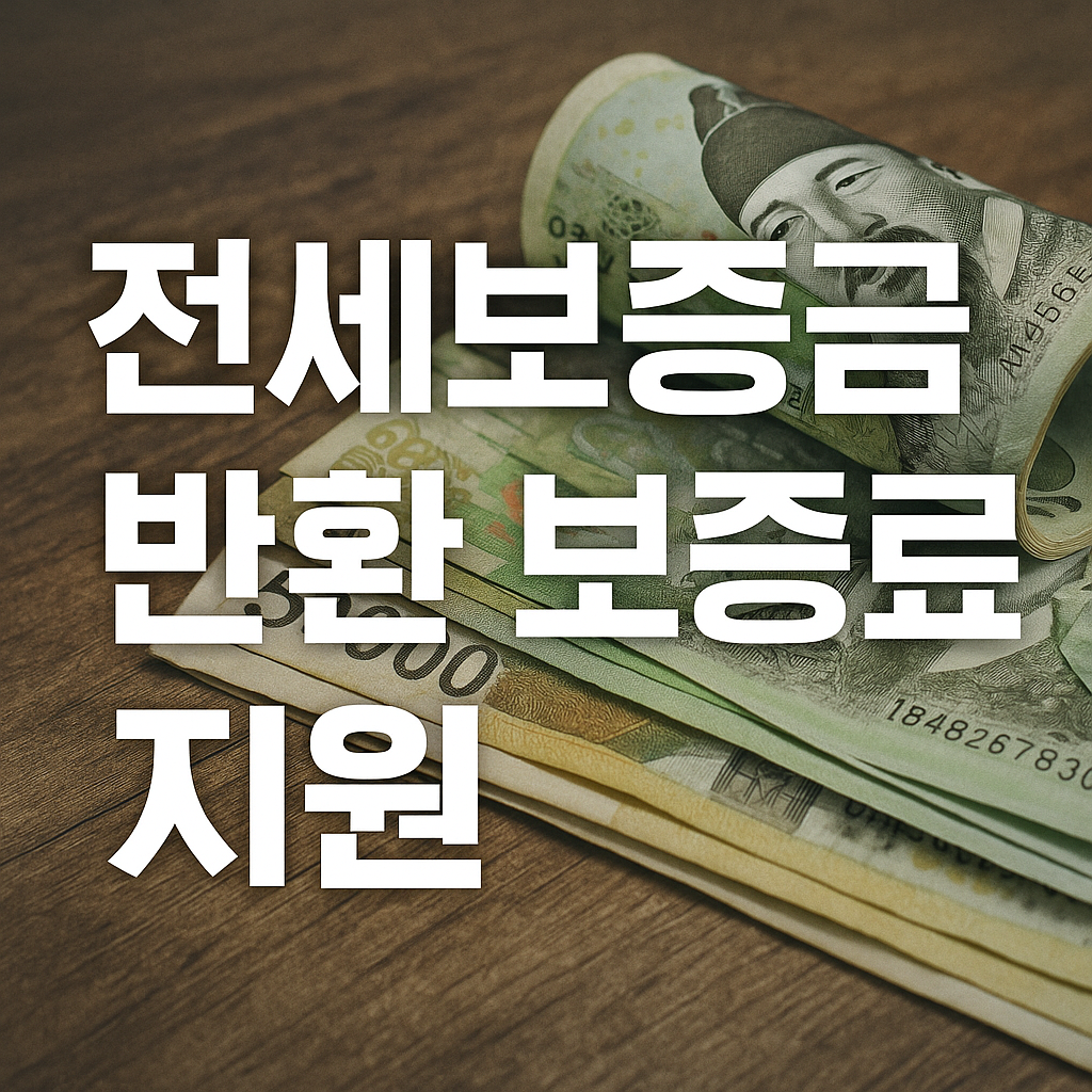 전세보증금 반환 보증료 지원
