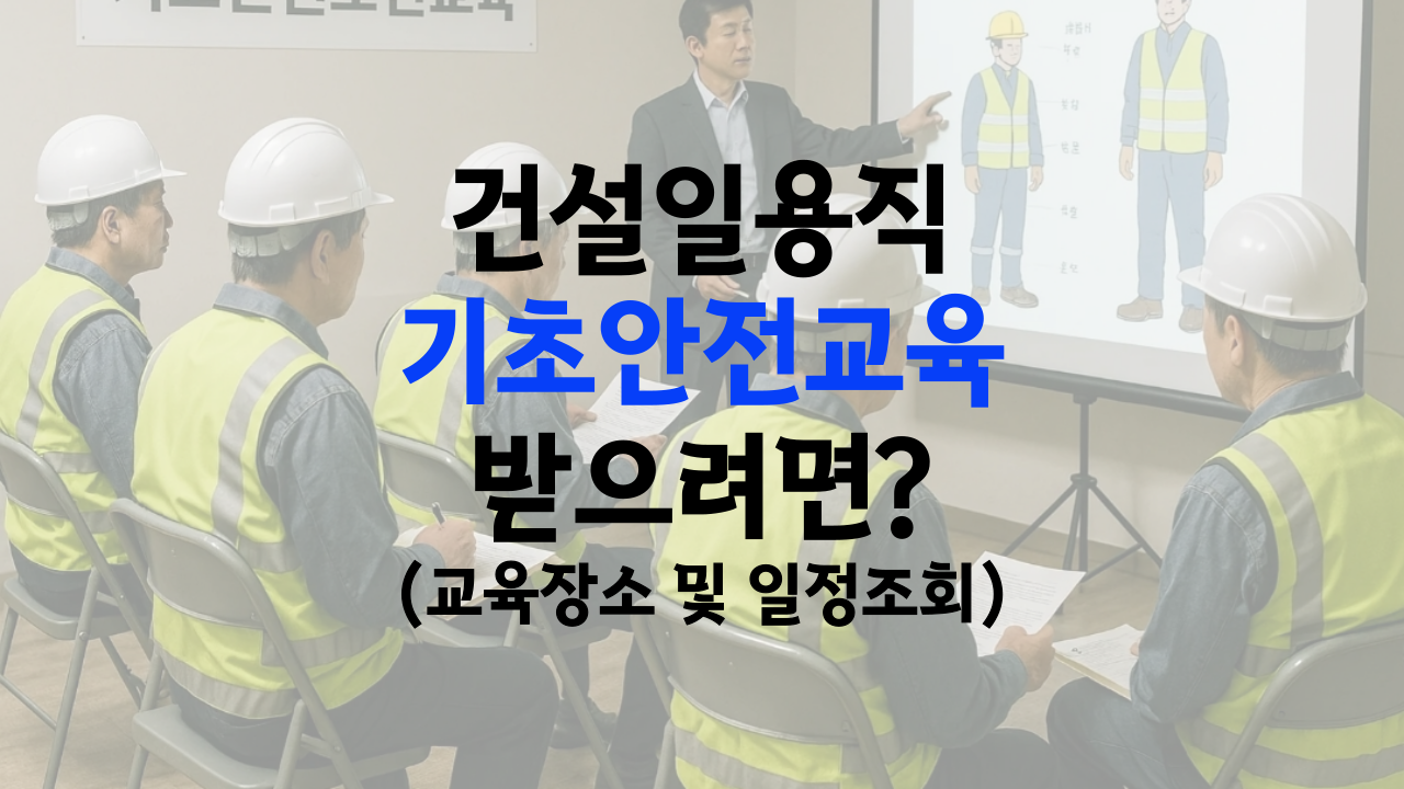 건설 일용직 안전교육