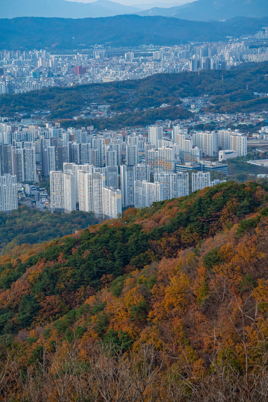 남한 산성 일몰