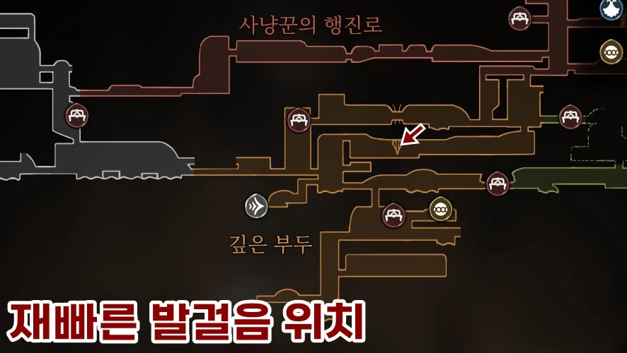 재빠른 발걸음 위치