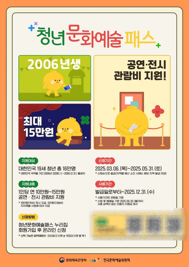 청년문화예스패스 2차 신청방법