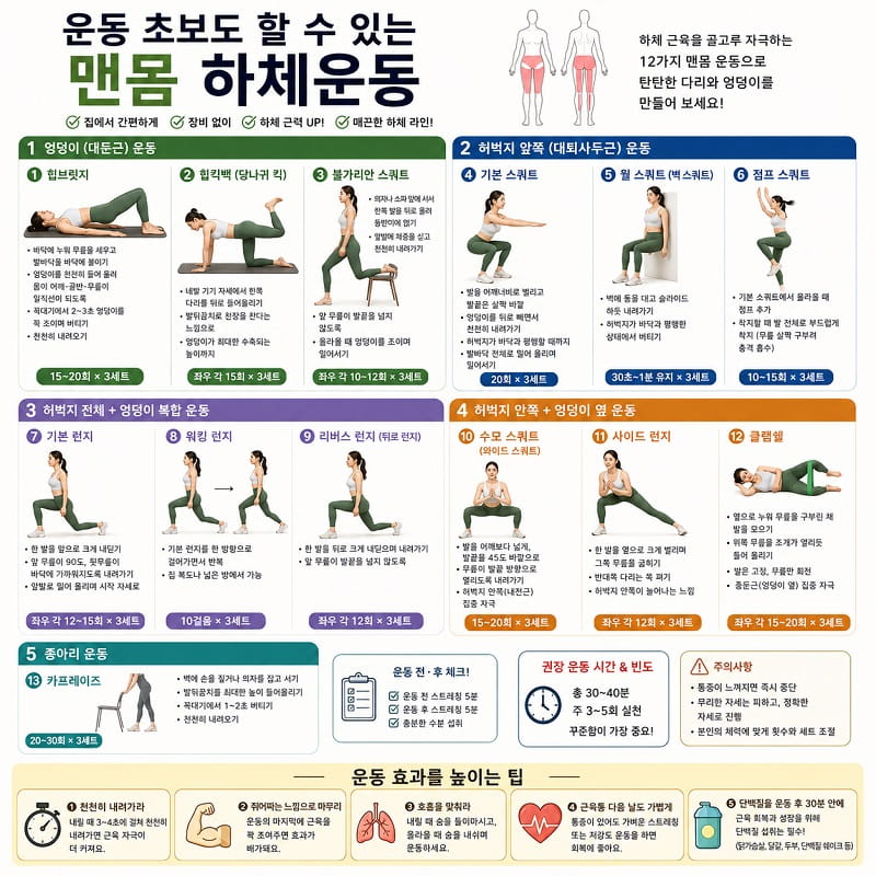 맨몸 하체운동
