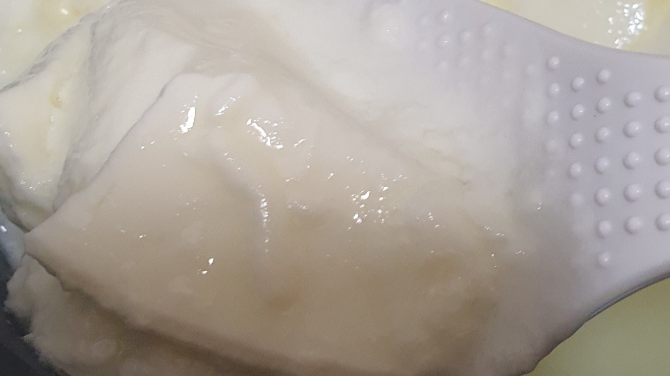 겉응고와 속 응고 가 다른 모습