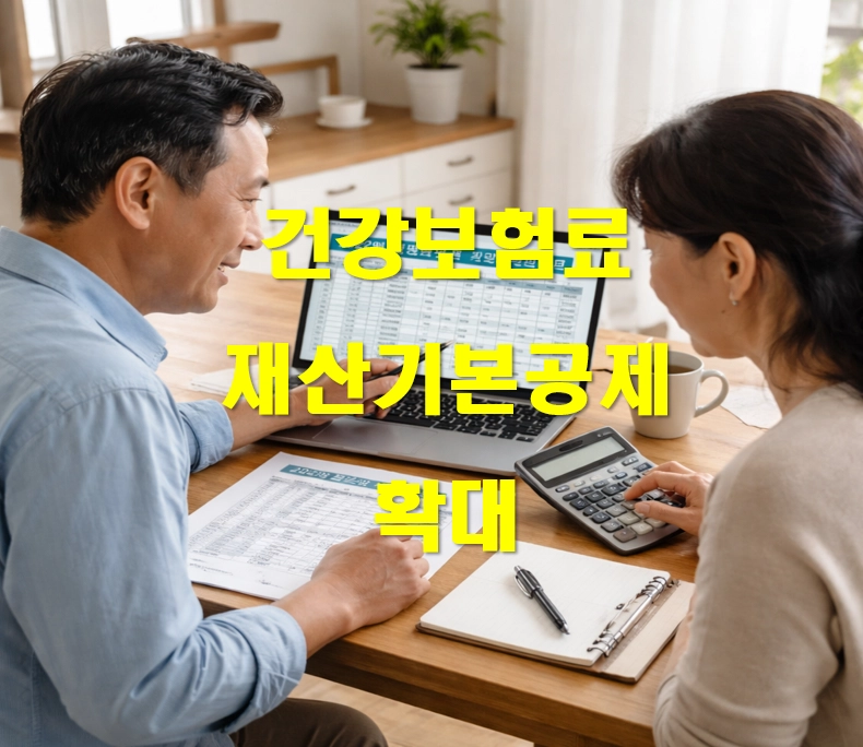 재산 시본공제 1억 적용여부를 체크하며 서류를 확인하는 장면