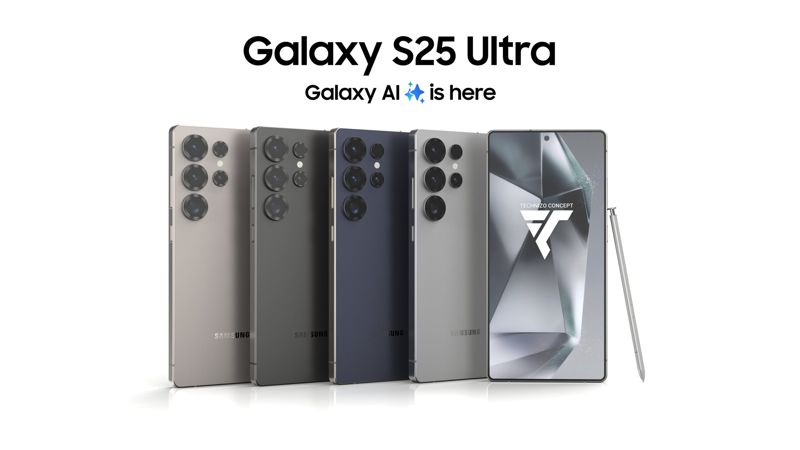 3D 디자이너 테크니조콘셉트가 제작한 갤럭시S25울트라 예상 렌더링.