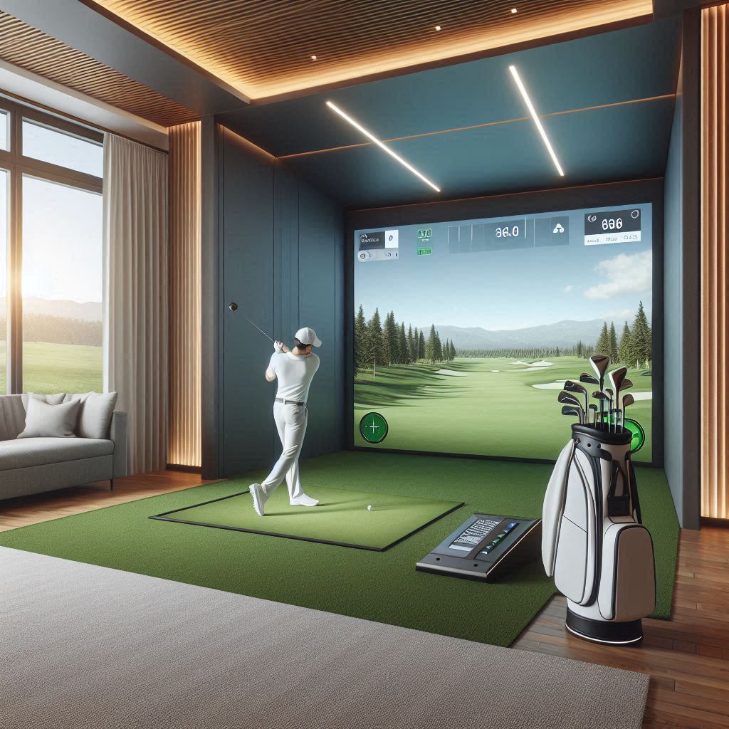 스크린골프장 배경