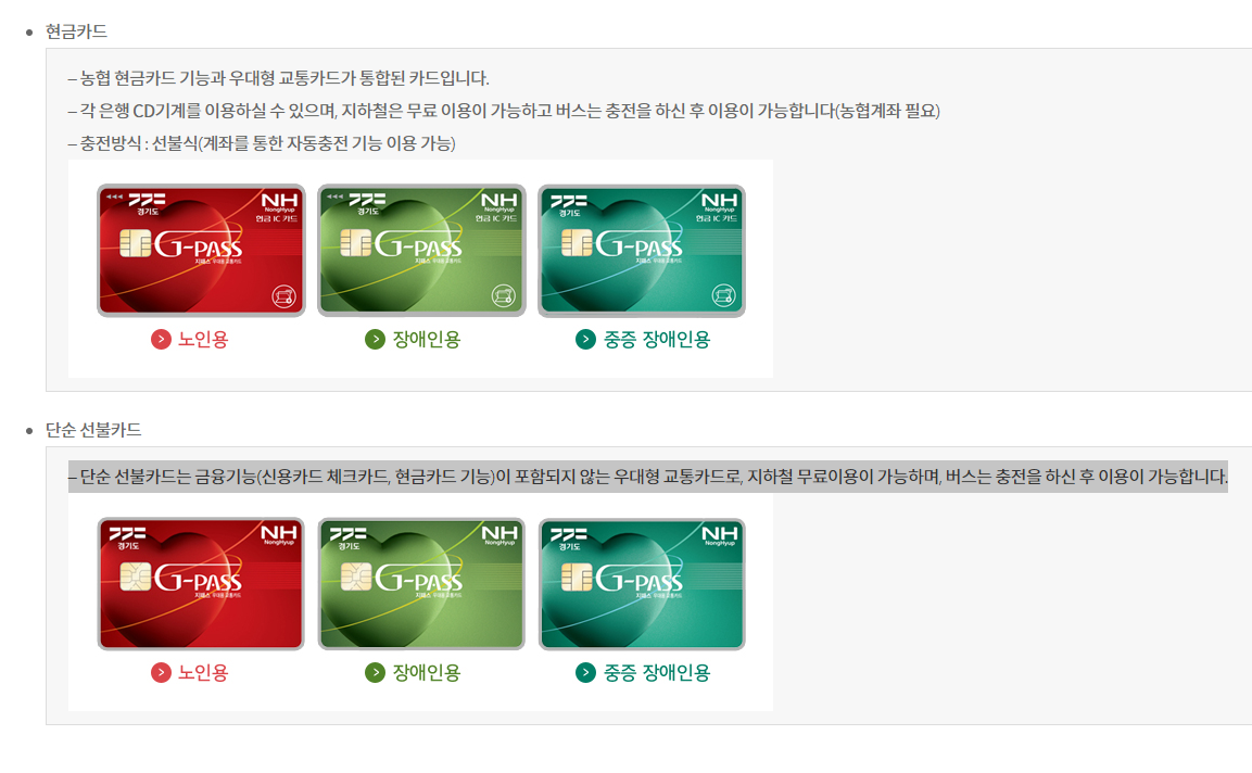 경기도 지패스(G-PASS)카드 발급방법