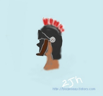 로마병정 투구 깃털