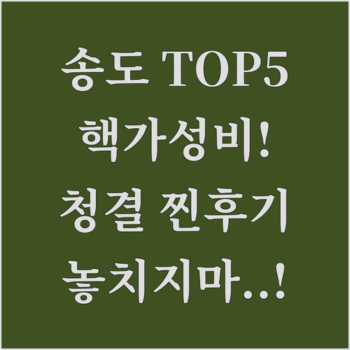 인천 송도 가성비 호텔 5곳 청결 후..