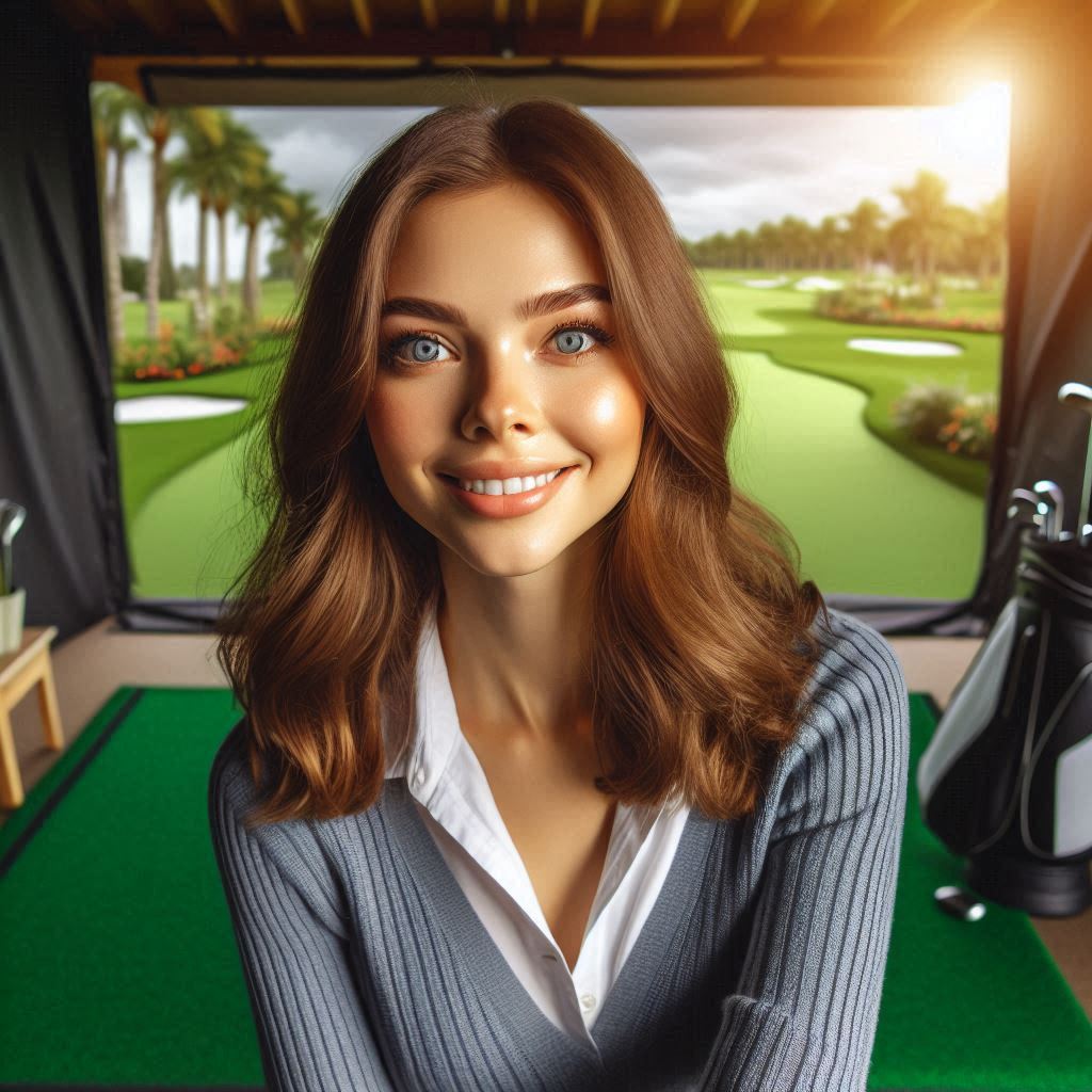 스크린골프장 배경