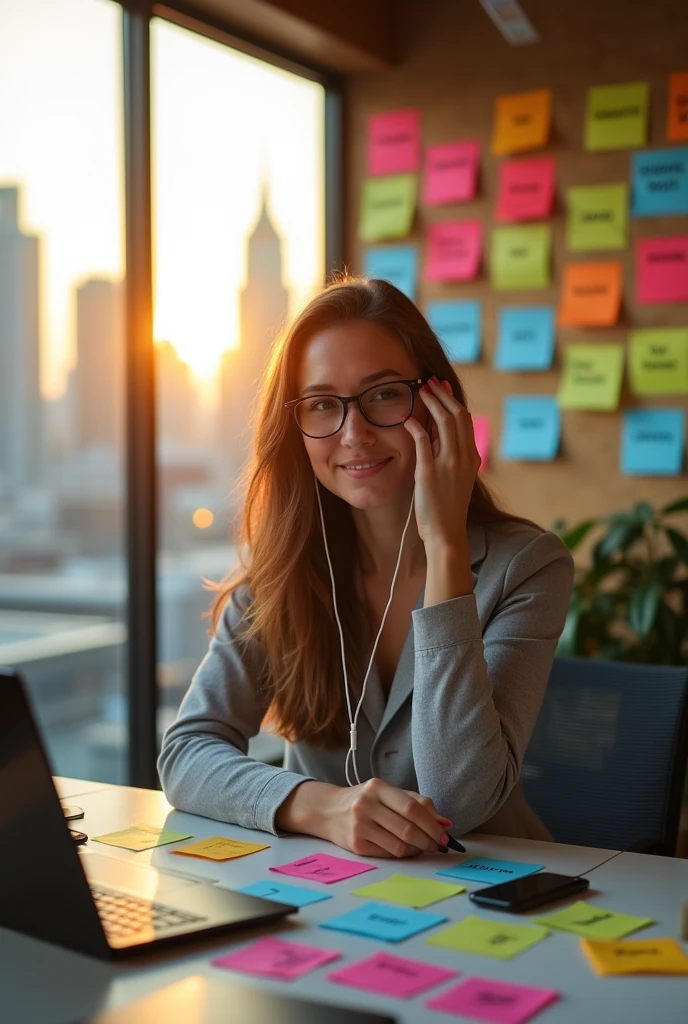 성공투자 후 웃는 여자 이미지