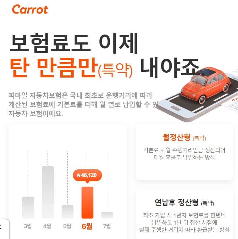 캐롯퍼마일 자동차보험