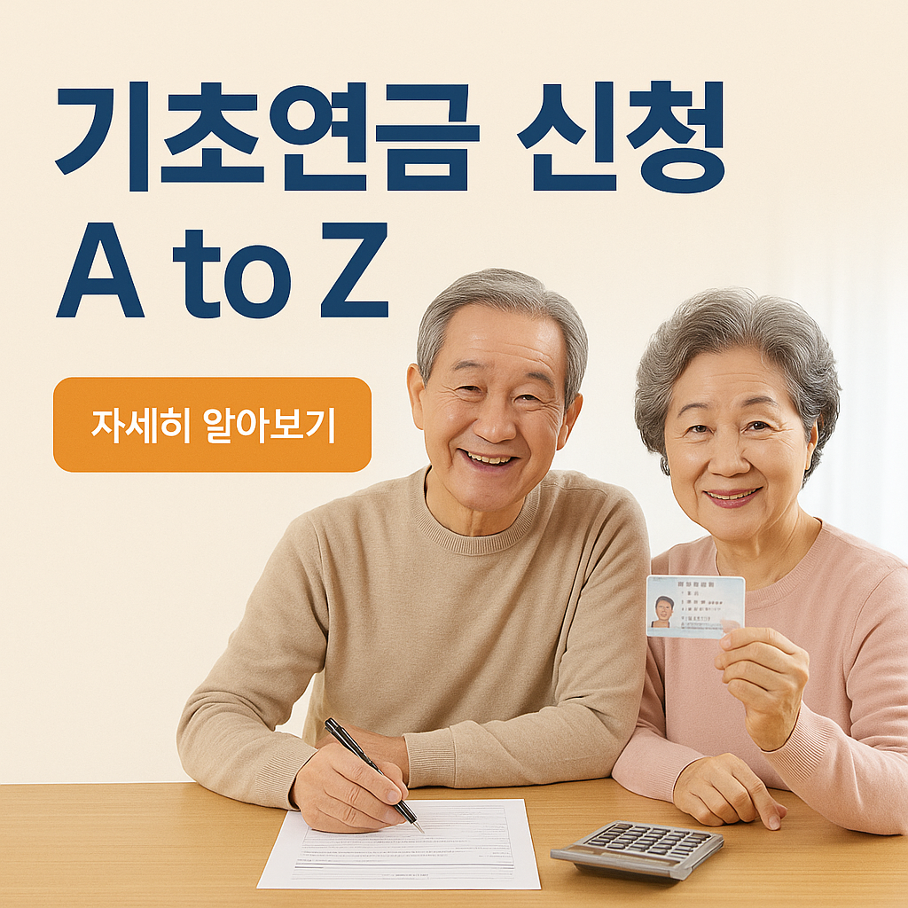 2025년 기초연금 신청방법 A to Z｜신청 시기&middot;장소&middot;필요서류 완벽 정리