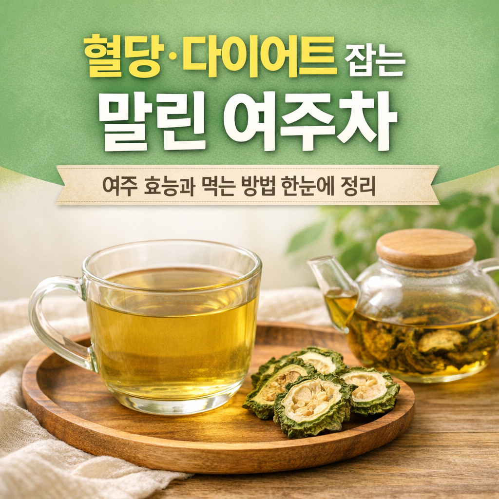 말린 여주 효능 총정리 혈당·다이어트에 좋은 여주차 먹는 방법