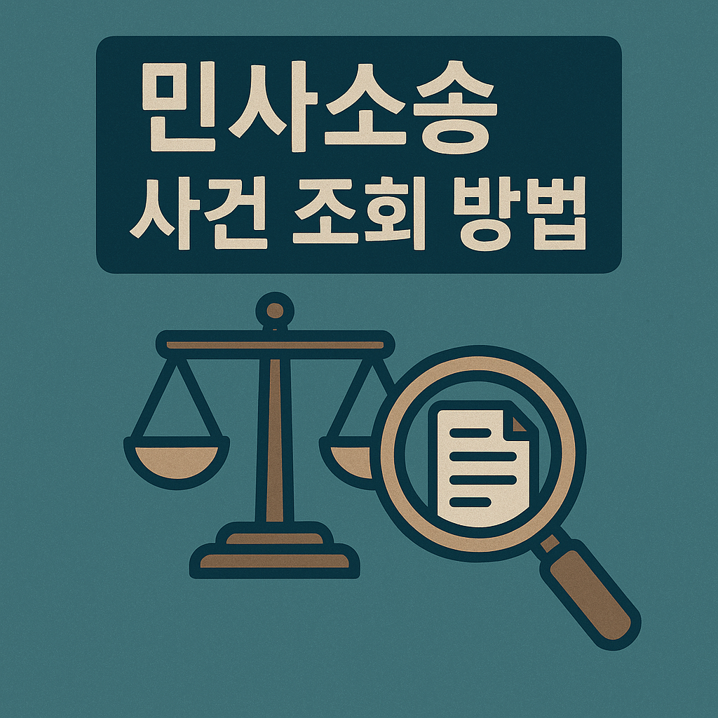민사소송 사건조회 온라인으로 확인하는 방법