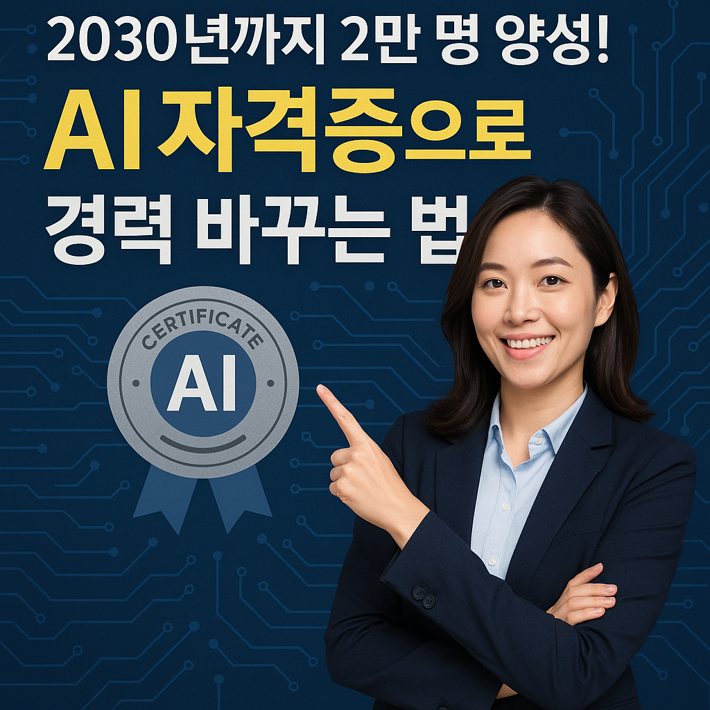 2030년까지 2만 명 양성! AI 자격증으로 경력 바꾸는 법