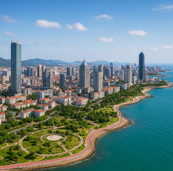 중국 옌타이 사진