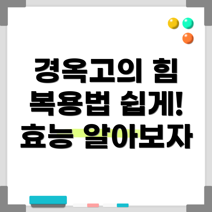경옥고 효능