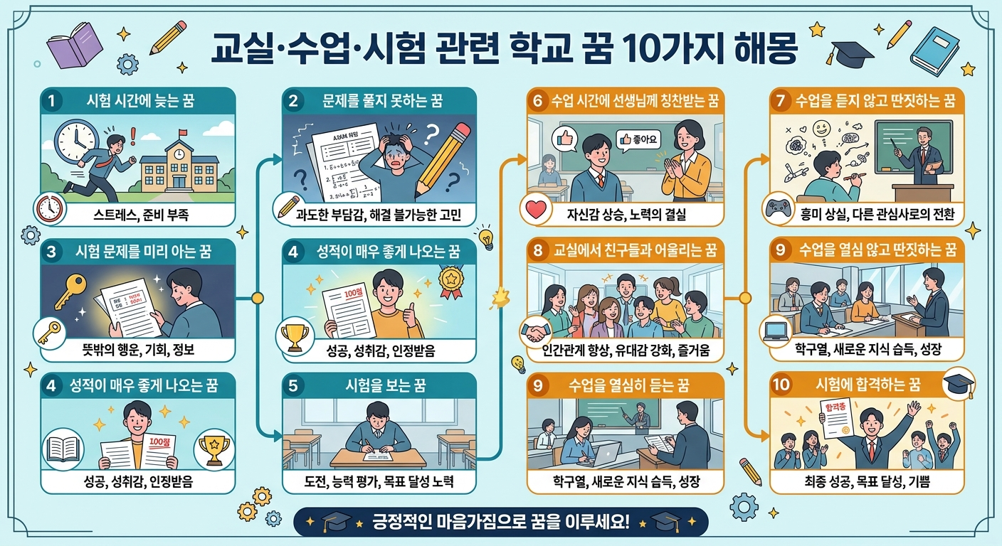 교실·수업·시험 관련 학교 꿈