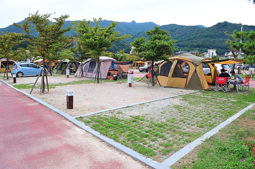 경상남도 거제시 학동자동차 야영장 소개