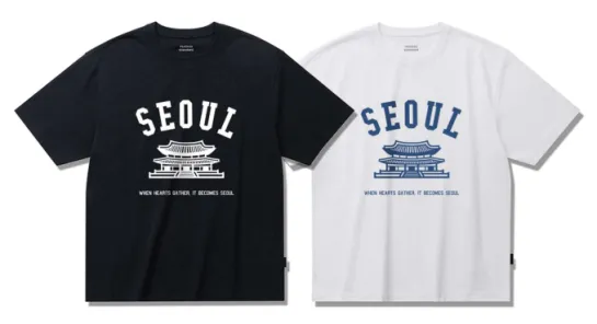 경복궁 그래픽 릴렉스 핏 티셔츠