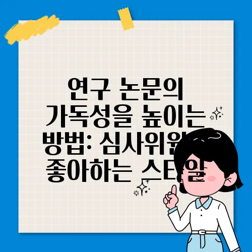연구 논문의 가독성을 높이는 방법: 심사위원이 좋아하는 스타일