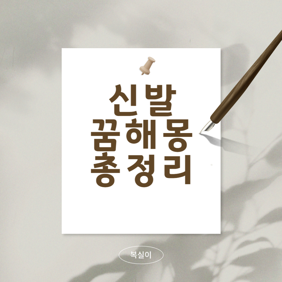 신발-꿈해몽의-총정리에-대한-문구