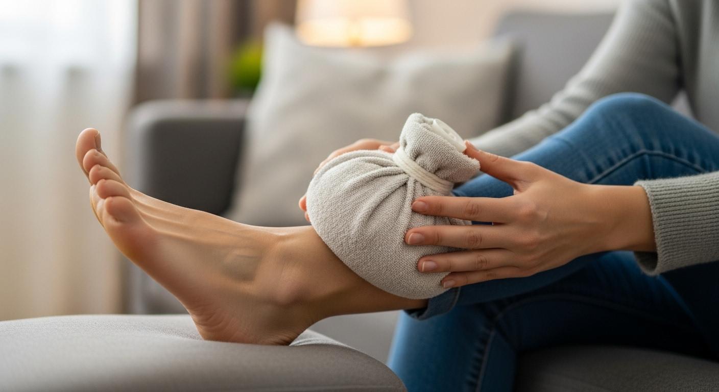 발목 접질렸을때 찜질방법