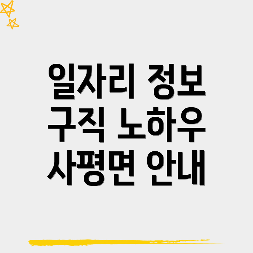 일자리 구인구직