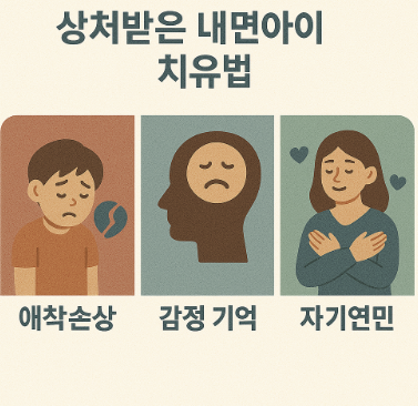 상처받은 내면아이 치유법 (애착손상, 감정 기억, 자기연민)
