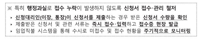 임업직불금 신청시 유의사항