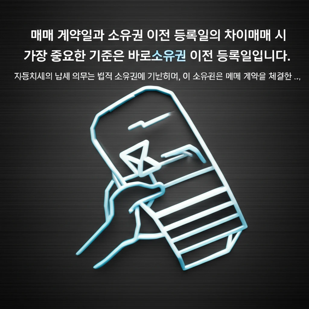 자동차세, 매매 시 기준일과 소유권 ..